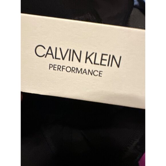 Calvin Klein Performance Racerback Bra XS Black & Pink High Support - Picture 9 of 10